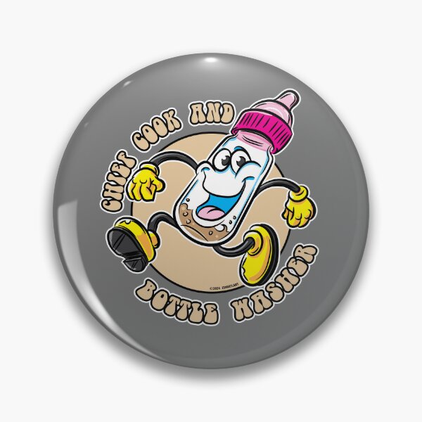 Item preview, Chief Cook and Bottle Washer Baby Bottle Mascot by eShirtLabs designed and sold by eShirtLabs.