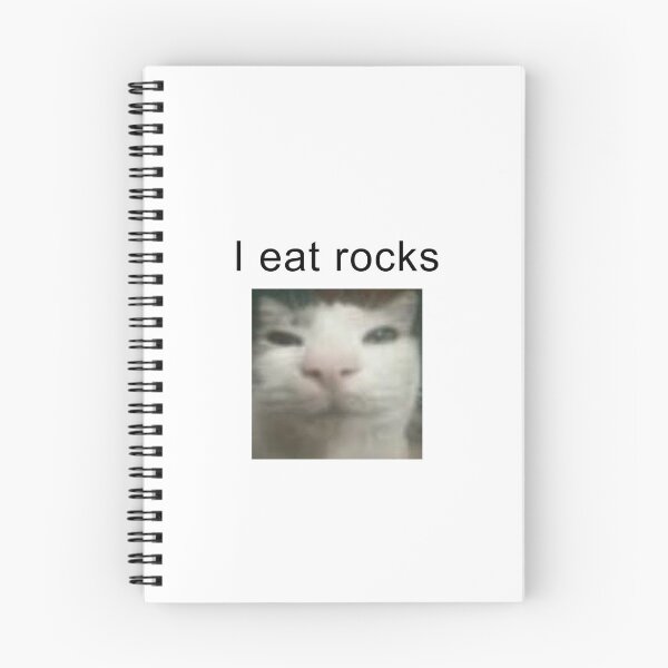Artikelvorschau, Ich esse Steine, Katze entworfen und verkauft von Derpymelone.