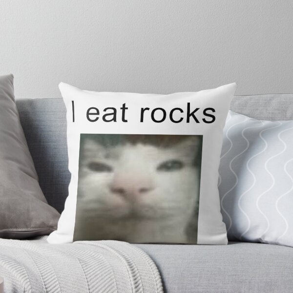 Artikelvorschau, Ich esse Steine, Katze entworfen und verkauft von Derpymelone.