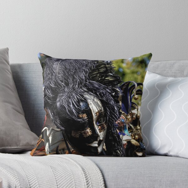 Item preview, Impressions of Venice - Black and White Fantasy Face With Feathers designed and sold by Georgia Mizuleva.