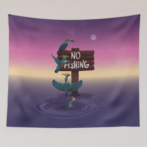 Item preview, Kingfisher, no fishing designed and sold by Captain Chromatic.