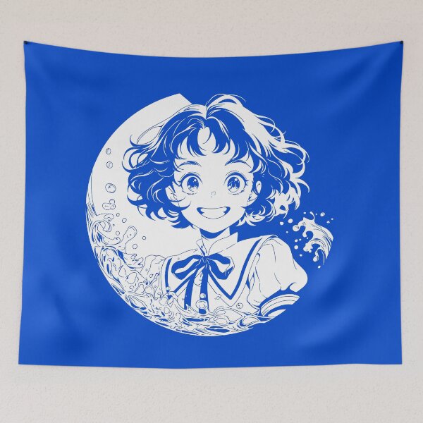 Item preview, Happy Water Girl Blue designed and sold by SweetClicks123.