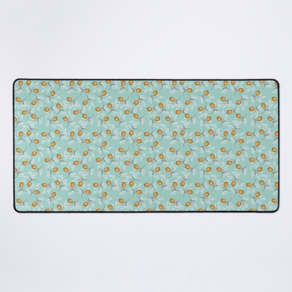 Item preview, Citric Summer - Orange Lemon pattern in a nice aqua background perfect for summer aesthetic. designed and sold by Alpha Naomi Designs.