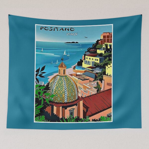 Item preview, Positano Italy : Travel and Tourism Advertising Print designed and sold by posterbobs.