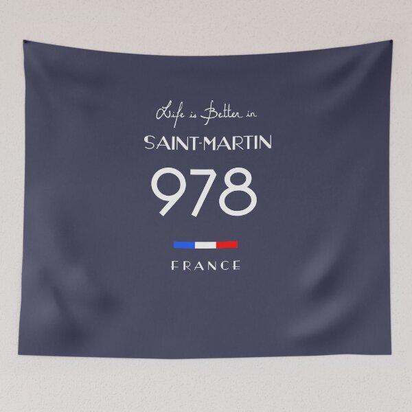 Item preview, Life is better in SAINT-MARTIN Number 978 Outre-Mer France  designed and sold by frenchsalsa.