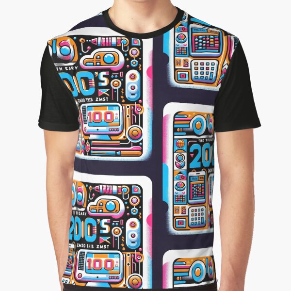 Vista previa del artículo con la obra «Y2K Tech Nostalgia Design», diseñado y vendido por black0902.