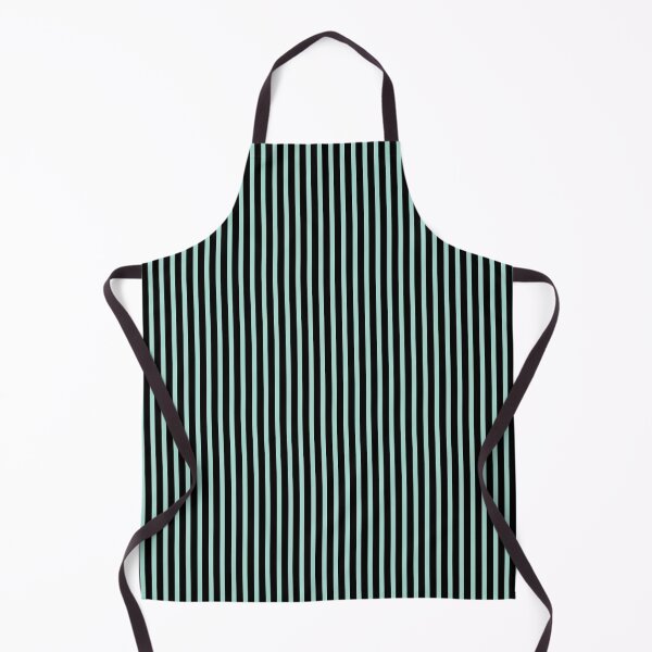 Item preview, Black and Mint Green Vertical Stripes designed and sold by scome.