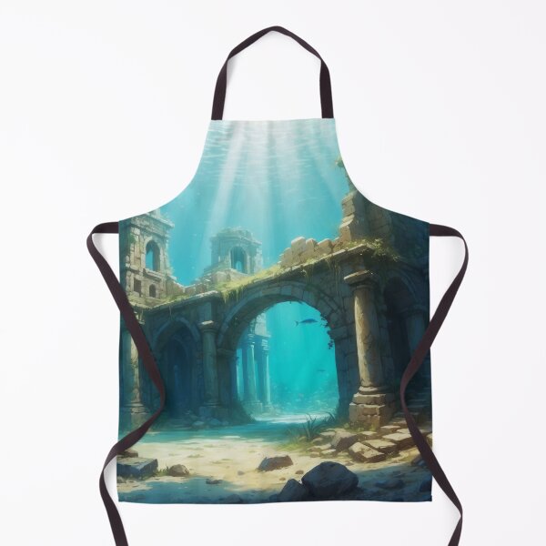 Item preview, Old underwater ruins in rays of light designed and sold by Andrey-Myagkov.