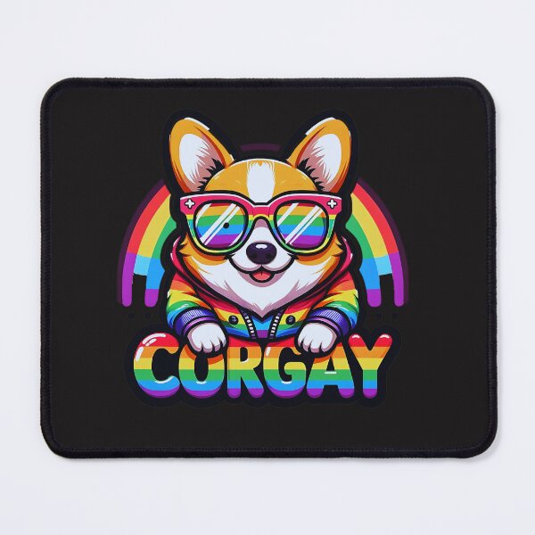 Item preview, Corgay Pride Rainbow Corgi Art designed and sold by elynne9.