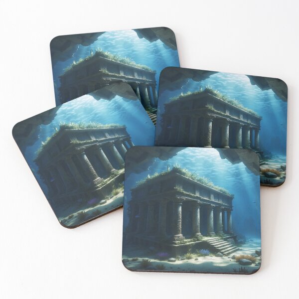 Item preview, Old underwater ruins in rays of light designed and sold by Andrey-Myagkov.