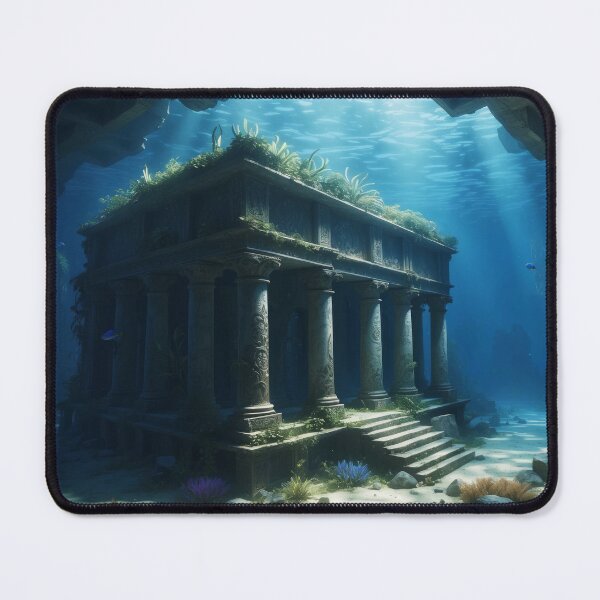 Item preview, Old underwater ruins in rays of light designed and sold by Andrey-Myagkov.