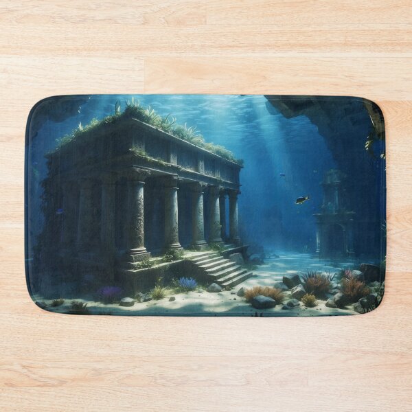 Item preview, Old underwater ruins in rays of light designed and sold by Andrey-Myagkov.