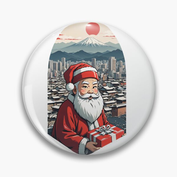 Item preview, Japanese Santa Claus Holiday Scene designed and sold by Slick-Waffles.