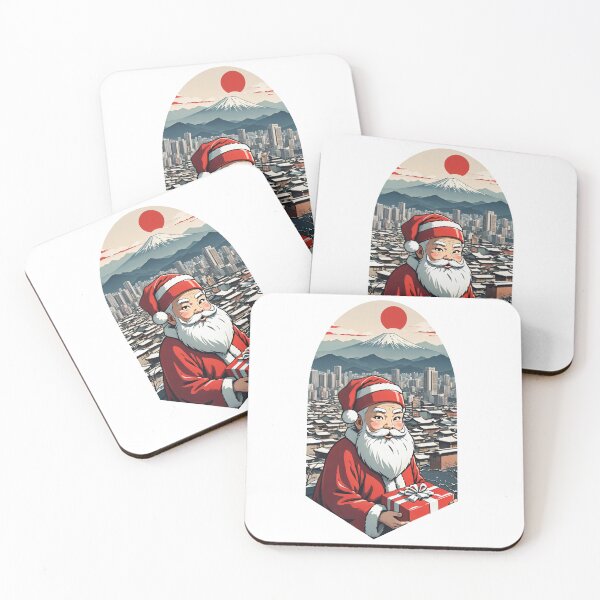 Item preview, Japanese Santa Claus Holiday Scene designed and sold by Slick-Waffles.