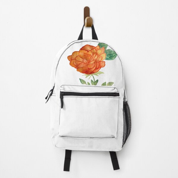 Item preview, Red and orange rose with leave designed and sold by Beeinbliss.