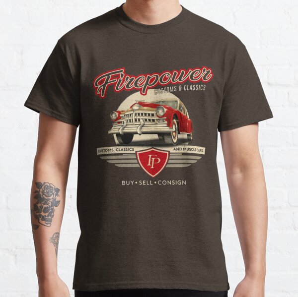 FIREPOWER CUSTOMS AND CLASSICS RETRO DESIGN Classic T-Shirt