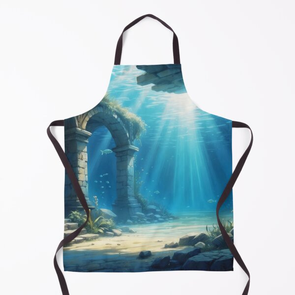 Item preview, Old underwater ruins in rays of light designed and sold by Andrey-Myagkov.