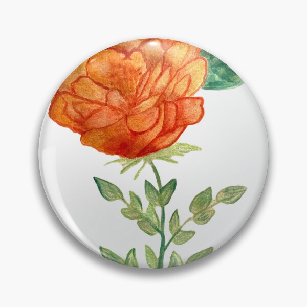Item preview, Red and orange rose with leave designed and sold by Beeinbliss.