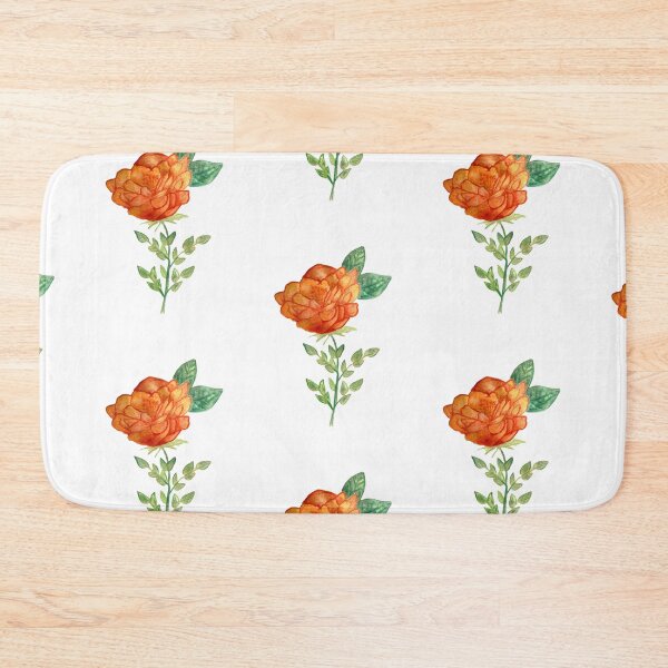Item preview, Red and orange rose with leave designed and sold by Beeinbliss.