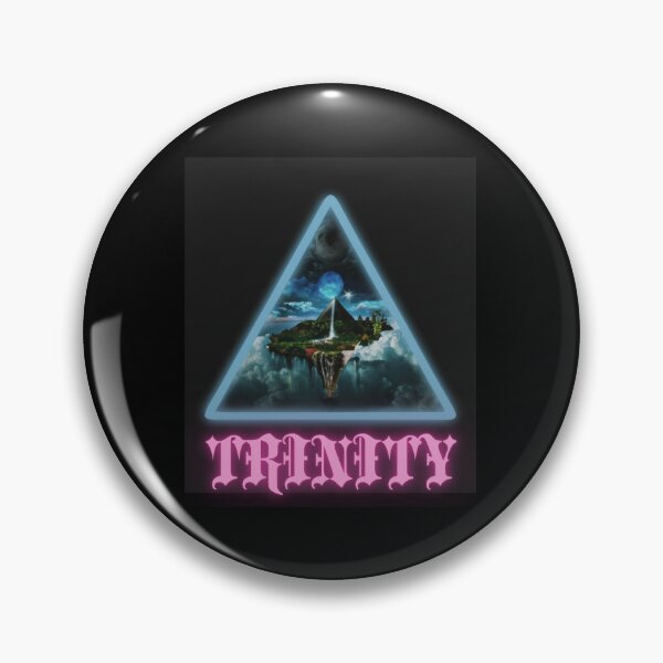 Item preview,  Gods trinity in triangle with universe and paradise inside happy cute christian gifts  designed and sold by thankful-loco.
