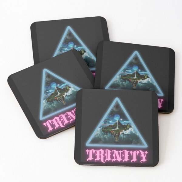 Item preview,  Gods trinity in triangle with universe and paradise inside happy cute christian gifts  designed and sold by thankful-loco.