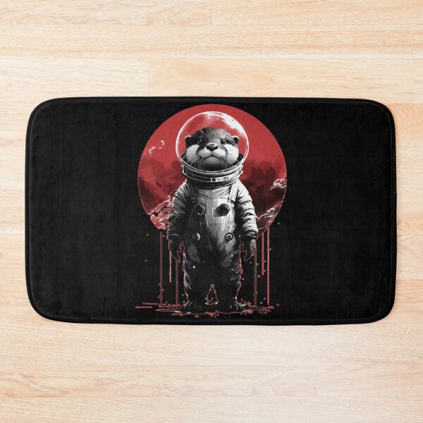 Item preview, Otter Space Astronaut Sumie Art designed and sold by TomFrontierArt.