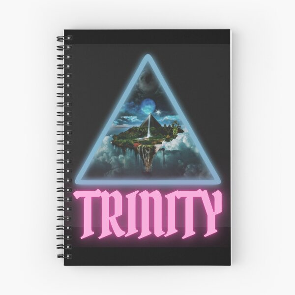 Item preview, Holy Trinity in triangle with universe and paradise inside happy cute christian gifts  designed and sold by thankful-loco.