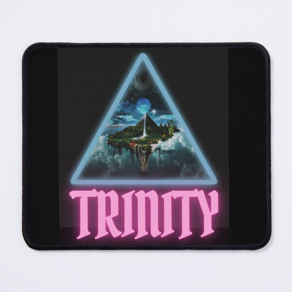 Item preview, Holy Trinity in triangle with universe and paradise inside happy cute christian gifts  designed and sold by thankful-loco.