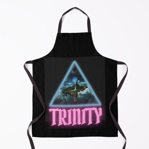 Item preview, Holy Trinity in triangle with universe and paradise inside happy cute christian gifts  designed and sold by thankful-loco.