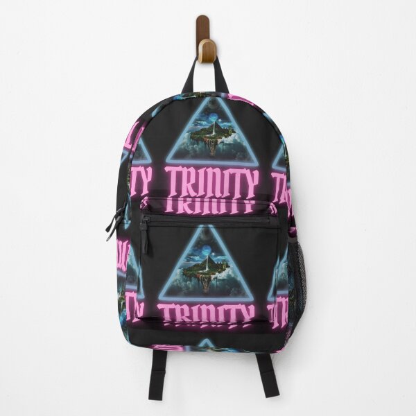 Item preview, Holy Trinity in triangle with universe and paradise inside happy cute christian gifts  designed and sold by thankful-loco.