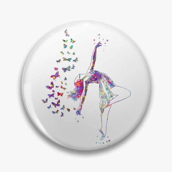 Item preview, Lyrical Dancer Girl and Butterflies designed and sold by Rosaliartbook.
