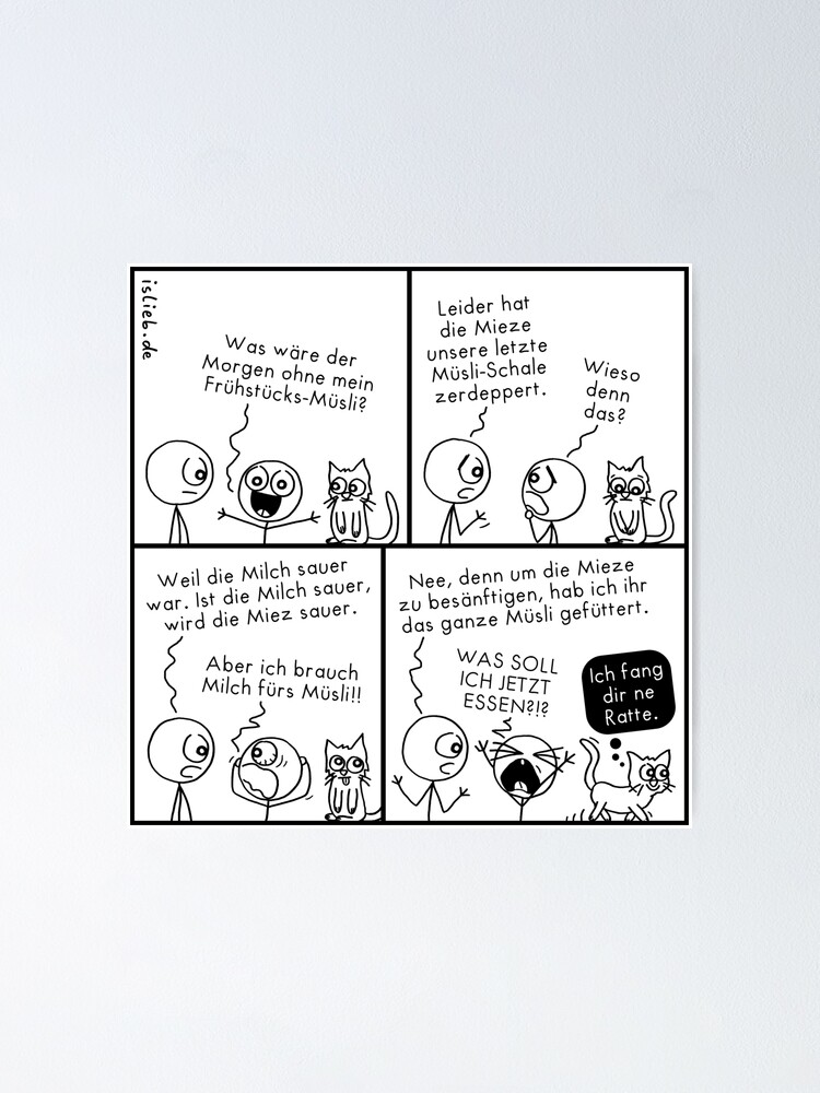 Alternative Ansicht von Muesli - islieb-Comic Poster
