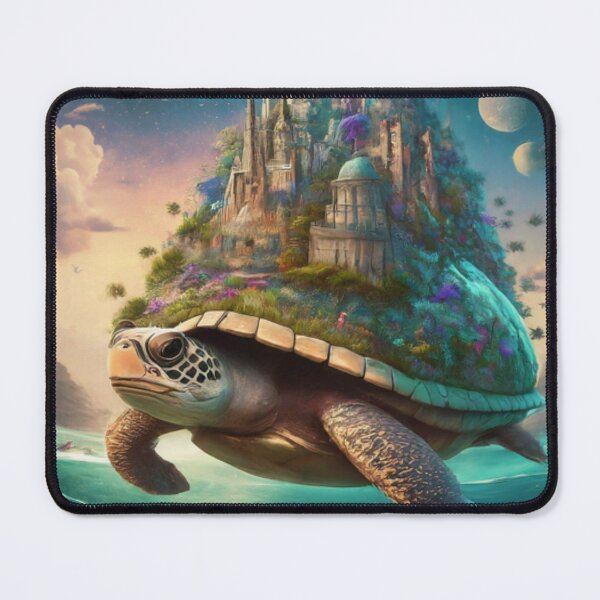 Item preview, Swimming Castle Turtle designed and sold by BestArtByArvind.