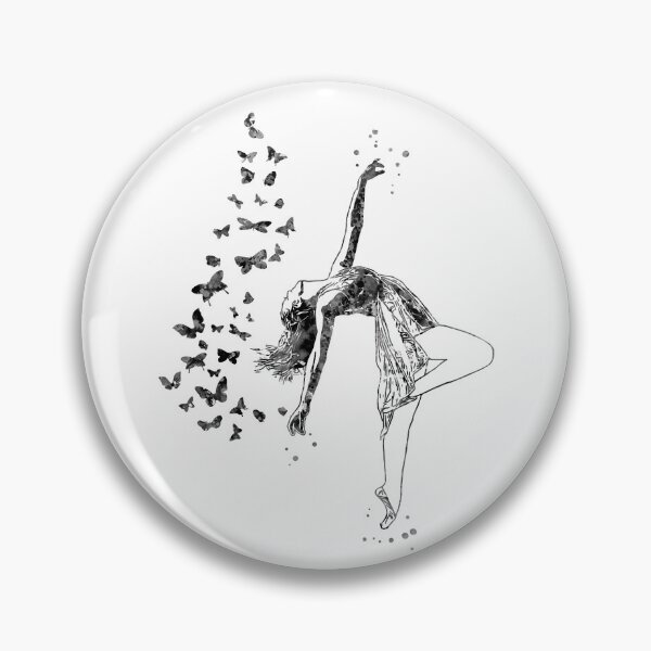 Item preview, Lyrical Dancer Girl and Butterflies designed and sold by Rosaliartbook.