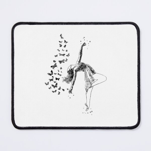 Item preview, Lyrical Dancer Girl and Butterflies designed and sold by Rosaliartbook.