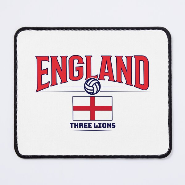 Item preview, England logo with soccer ball red & white designed and sold by castletex.