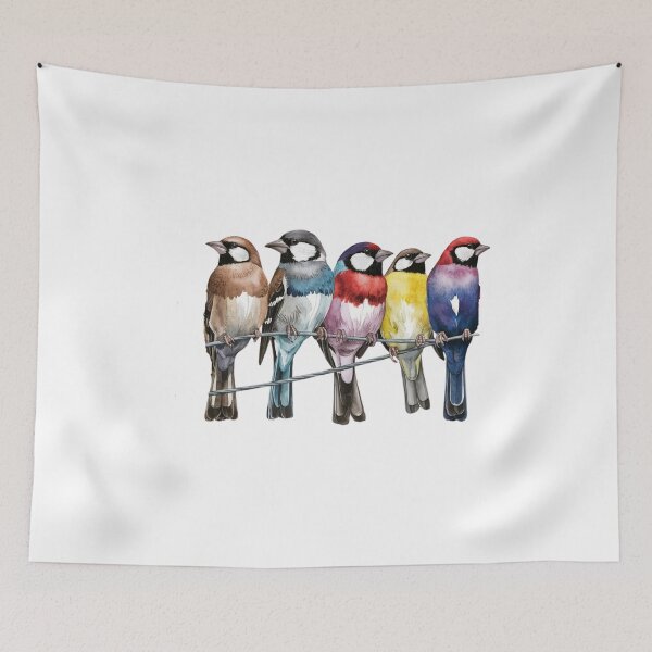 Item preview, my colorful birds designed and sold by leenasobky14.