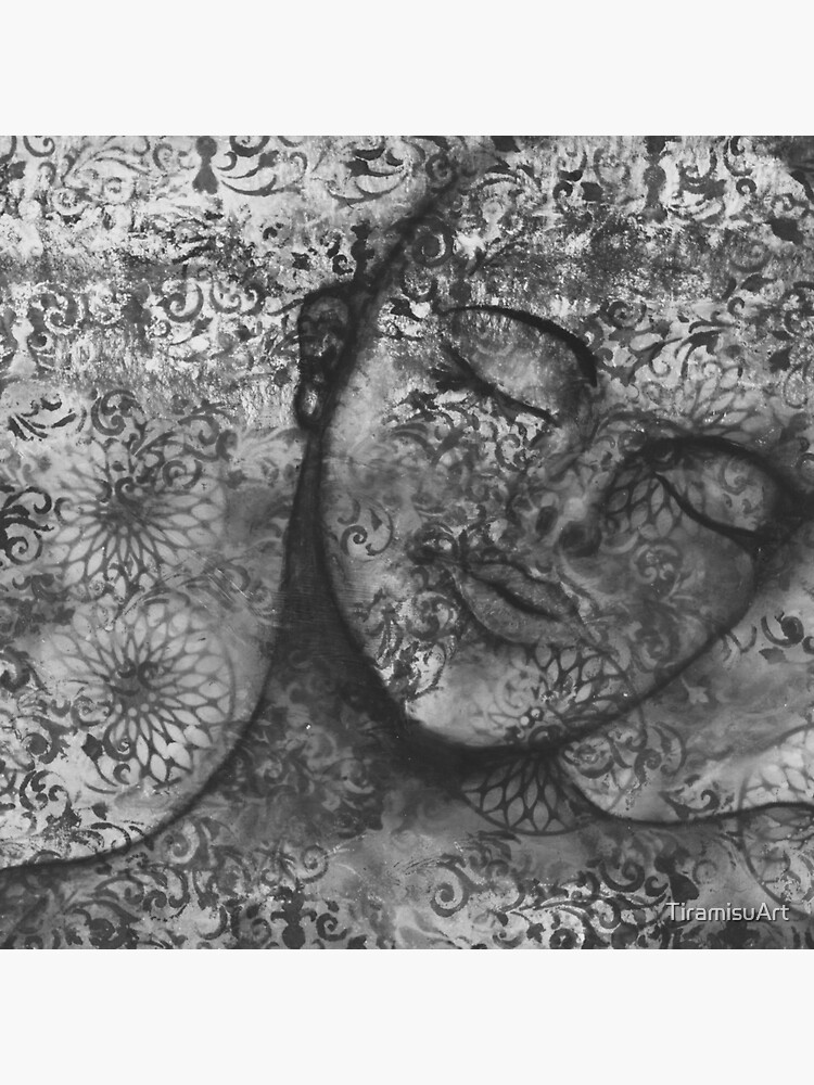 &amp;quot;Dreaming - Black and white version&amp;quot; Sticker by TiramisuArt | Redbubble