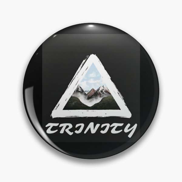 Item preview, Gods TRINITY  in triangle with universe and mountains christian happy cute  gifts  designed and sold by thankful-loco.