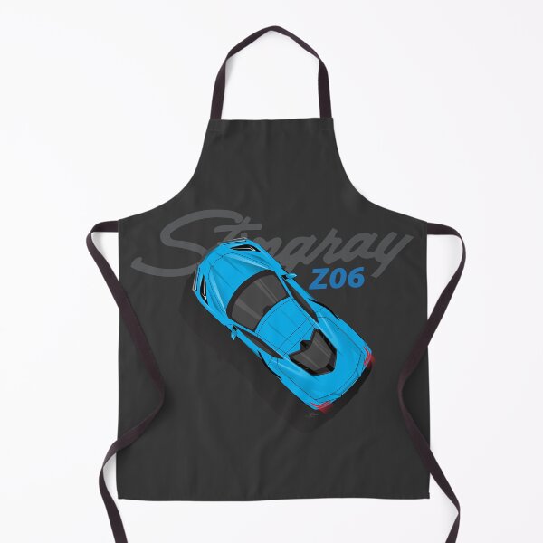Item preview, Chevy Corvette C8 Blue Top Down Illustration designed and sold by blackdogshop.