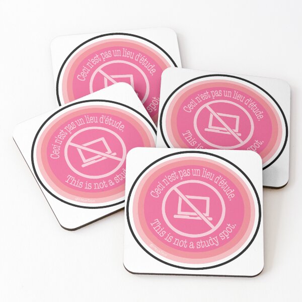Item preview, Pretty in Pink Ceci N'est Pas Un Lieu D'Étude designed and sold by Heya Taya.