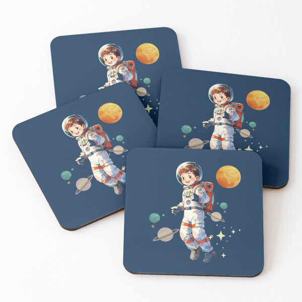 Item preview, Cosmic Adventure: Watercolor Boy Astronaut designed and sold by MusesWhispers.