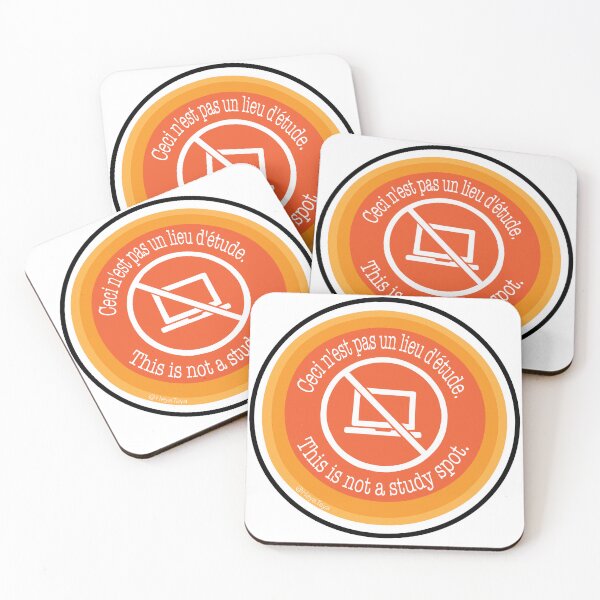 Item preview, Orange Ceci N'est Pas Un Lieu D'Étude designed and sold by Heya Taya.