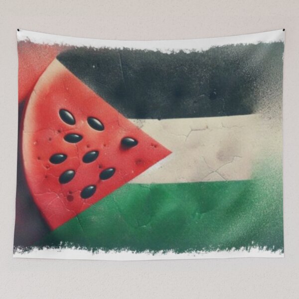 Item preview, Peace Palestine Watermelon flag designed and sold by piscininha.