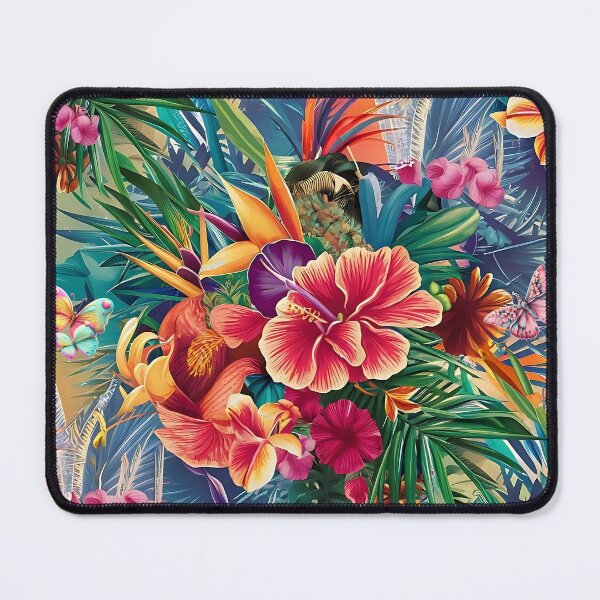 Item preview, Floral Colorful Tropical Flowers and Plants Summer Seamless Pattern Design designed and sold by Raise2Shine.
