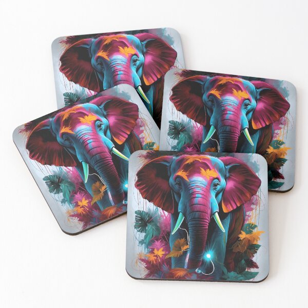 Item preview, Enchanted Elephant: Vibrant Colours in Nature's Majesty designed and sold by ArtComixHaven.