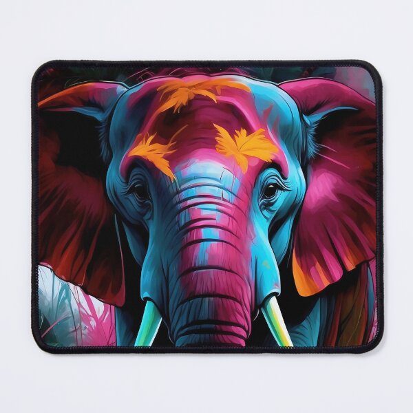 Item preview, Enchanted Elephant: Vibrant Colours in Nature's Majesty designed and sold by ArtComixHaven.