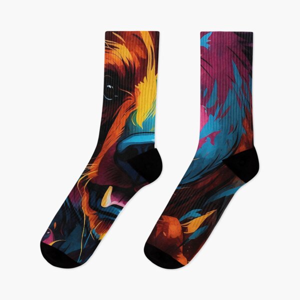 Item preview, Vibrant Bear Nature's Bold Expression in Colour designed and sold by ArtComixHaven.