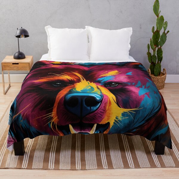 Item preview, Vibrant Bear Nature's Bold Expression in Colour designed and sold by ArtComixHaven.