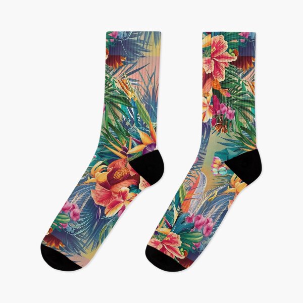 Item preview, Floral Colorful Tropical Flowers and Plants Summer Seamless Pattern Design  designed and sold by Raise2Shine.